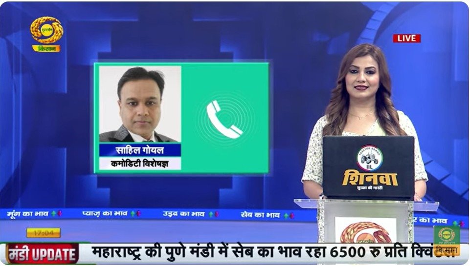Sahil Goyal Live on Doordarshan – “Mandhi Khabar” | 12 November 2025