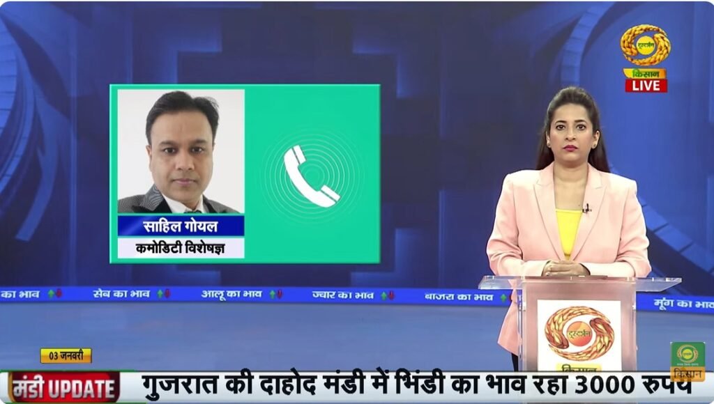 Sahil Goyal Appears on Doordarshan as Guest Expert: Delivering Market Insights to Indian Farmers