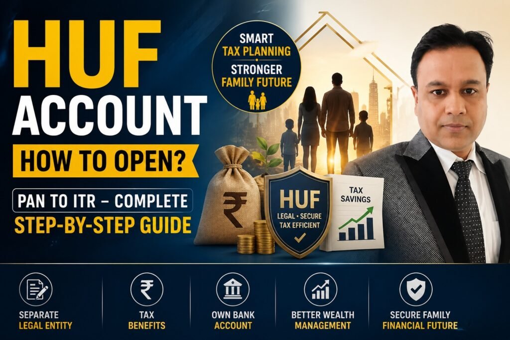 How to Open an HUF Account in India? Complete Step-by-Step Guide from PAN to ITR Filing